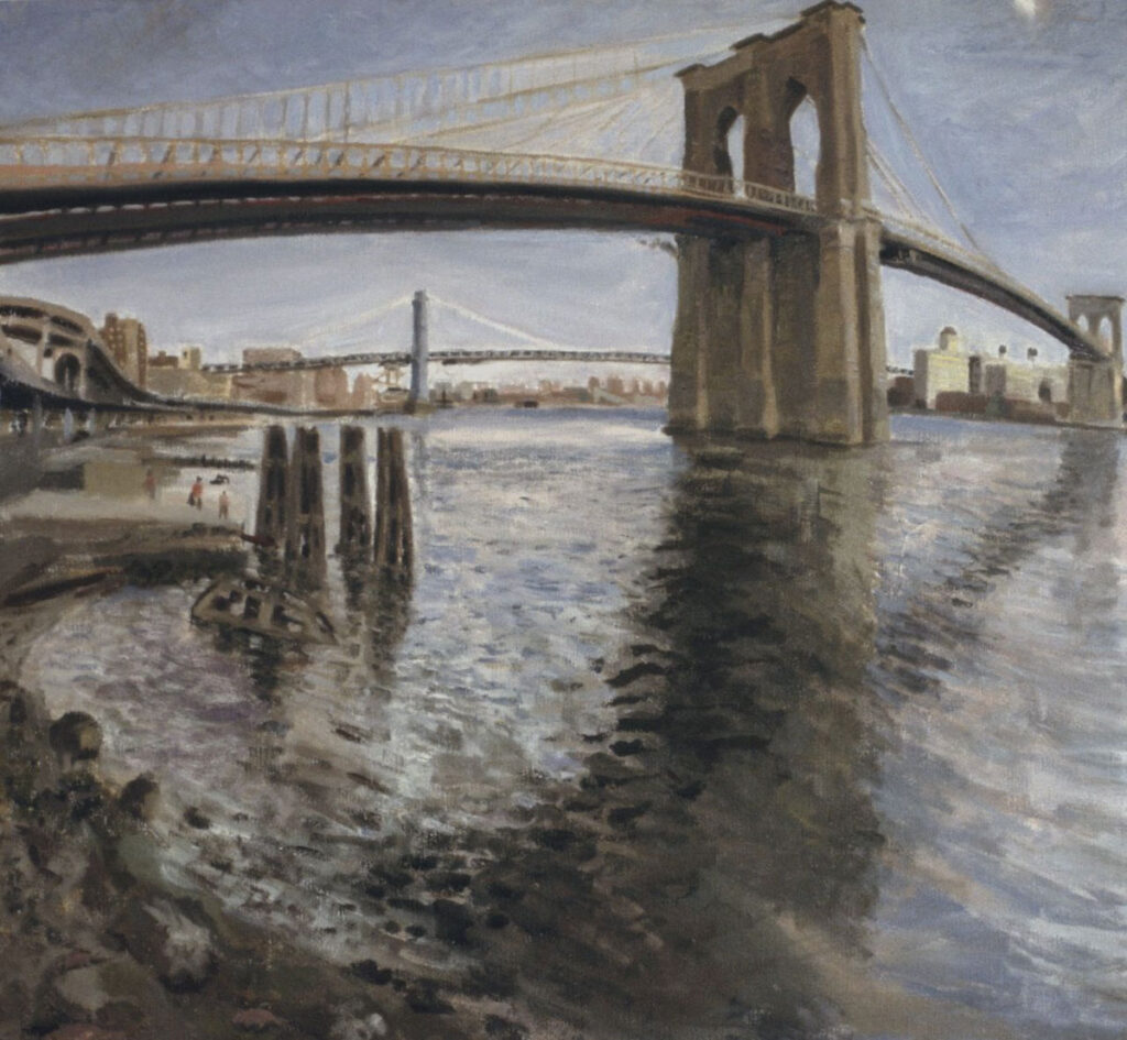 32a-Brooklyn Bridge, dusk